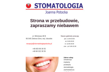 Stomatologia Joanna Potocka - Usługi Stomatologiczne Zielona Góra