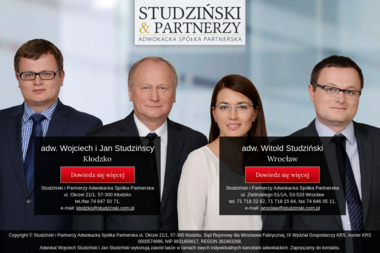Studziński i Partnerzy Adwokacka Spółka Partnerska - Adwokat Kłodzko