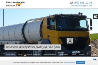 Usługi Asenizacyjne W. J. Plichta - Usługi komunalne Przodkowo