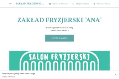 Zakład Fryzjerski "Ana" - Fryzjer Busko-Zdrój