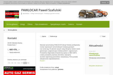 PAWLOCAR - Instalacje LPG Sitkówka-Nowiny