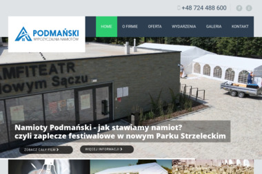 PODMAŃSKI NAMIOTY - Wynajem namiotów Podegrodzie