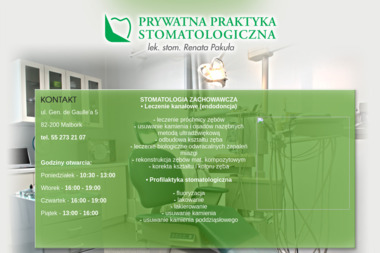 Prywatna Praktyka Stomatologiczna lek. stom. Renata Pakuła - Gabinet Dentystyczny Malbork