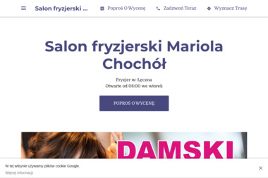Salon fryzjerski Mariola Chochół - Modne Fryzury Łęczna