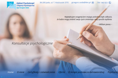Gabinet Psychoterapii i Diagnozy Psychologicznej mgr Grzegorz Soda - Psycholog Jasło