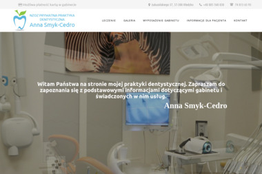 NZOZ Prywatna Praktyka Dentystyczna Anna Smyk-Cedro - Dentysta Kłodzko