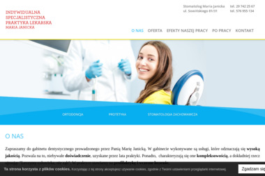 Stomatolog Maria Janicka - Gabinet Dentystyczny Wyszków