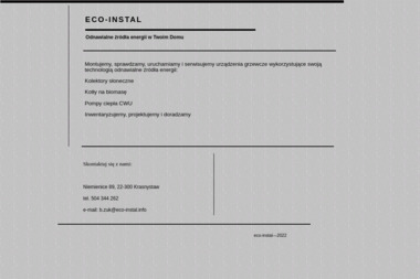 Eco-instal - Pierwszorzędne Ogrzewanie Podłogi Krasnystaw