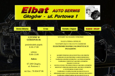 P.H.U. "ELBAT" - Usługi Warsztatowe GŁOGÓW