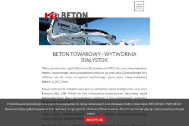 KB BETON - Produkcja Betonu Białystok