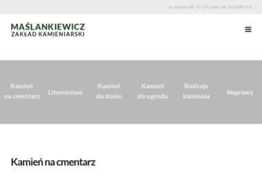 Maślankiewicz - Zakład Kamieniarski - Nagrobki Łódź