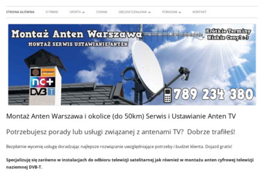 Montaż Anten Warszawa - Anteny Tv Warszawa