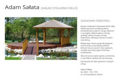 ZAKŁAD STOLARSKI - Adam Sałata - Schody Drewniane Kielce