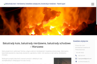 Kowalstwo Artystyczne - Paweł Łapot - Balustrady Balkonowe Warszawa