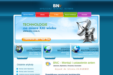 BNC - Ustawienie Anteny Satelitarnej Jaworzno