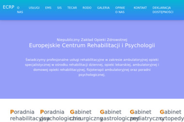 Europejskie Centrum Rehabilitacji i Psychologii - Rehabilitant Biała Podlaska