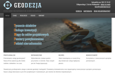 GEODEZJA OSTRÓW Maciej Kłakulak - Geodeta Ostrów Wielkopolski