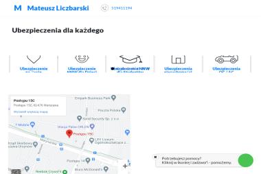 Mateusz Liczbarski - Ubezpieczenia Turystyczne Warszawa