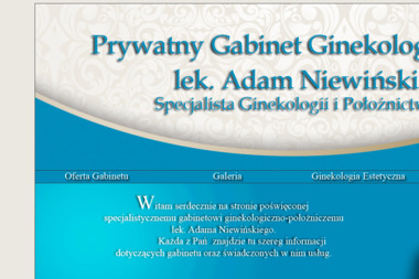 Prywatny Gabinet Ginekologiczny lek. Adam Niewiński - Ginekolog Olsztyn