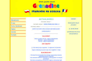 Szkoła języków obcych „Grenadine” - Nauczyciel Języka Francuskiego Gorzów Wielkopolski
