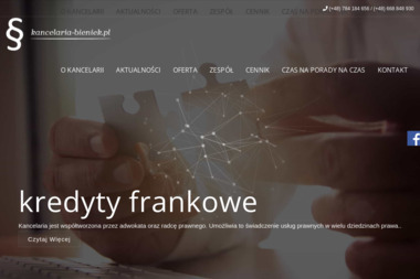 Adwokat Paweł Bieniek - Radca prawny Głogów Małopolski
