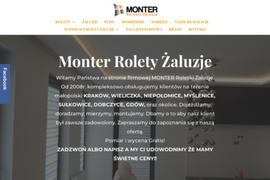 Monter - Żaluzje, moskitiery Dobczyce