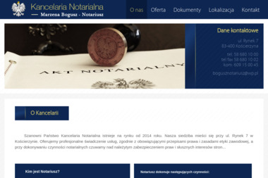 Kancelaria NotarialnaMarzena Bogusz - Notariusz - Pomoc Prawna Kościerzyna