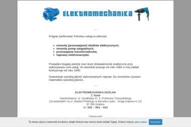ELEKTROMECHANIKA OGÓLNA J. Suwa - Serwis Elektronarzędzi Grabica