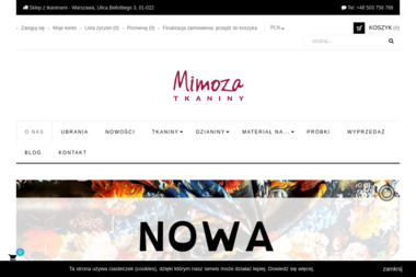 MimozaOdległość Tkaniny - Sprzedaż Tkanin Warszawa