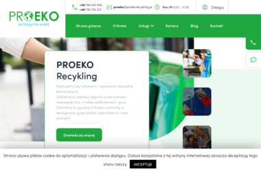 Proeko Recykling - Kontenery Na Odpady Budowlane Krak&oacute;w