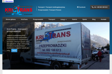 USŁUGI TRANSPORTOWE KRIS TRANS - Przeprowadzki międzynarodowe Poznań
