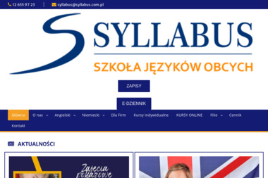 Syllabus - Szkoła języków obcych - Korepetycje z Niemieckiego Kraków