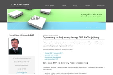 Piotr Janczewski Specjalista ds. BHP - Kursy BHP Konin