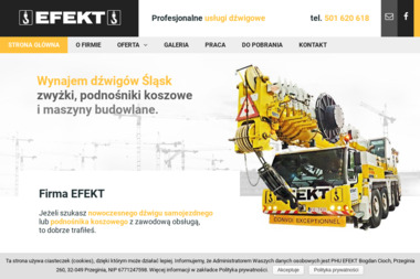 Efekt - Wynajmy Podnośników Koszowych Przeginia