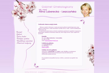 Luberecka-Leszczyńska Alina lek. med. ginekolog - położnik - Badania Ginekologiczne Elbląg