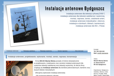 MS-EX - Montaż Anteny Satelitarnej Bydgoszcz