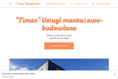 "Timex" Usługi montażowo-budowlane - Doskonały Szklarz Szczecin