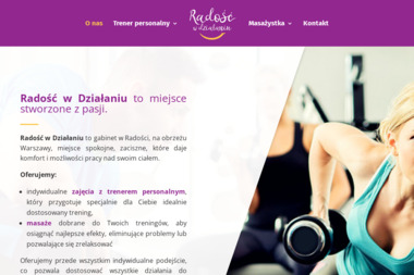 Radość w działaniu - Trener personalny Warszawa