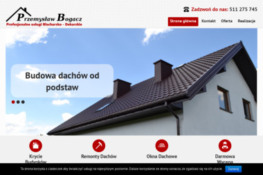 Przemysław Bogacz Usługi Blacharsko - Dekarskie - Przebudowy Dachu Blok Dobryszyce