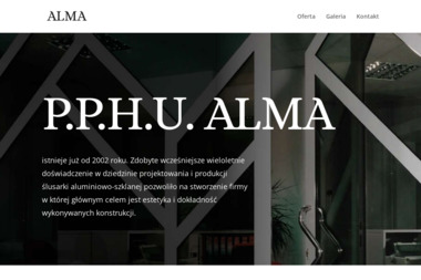 P.P.H.U. "ALMA" Henryk Szczepaniak - Okna aluminiowe Konopiska
