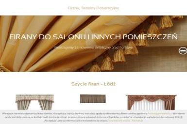 Firany Tkaniny Dekoracyjne - Nowoczesne Szycie Firan Łódź