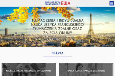 Nauczanie Języka Francuskiego „EWA” - Kursy Francuskiego Pogwizdów