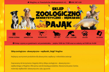 Sklep zoologiczny "Pająk" - Zoologiczne Mogilno