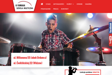Szkoła muzyczna Yamaha - Nauka Gry na Bębnach Łódź
