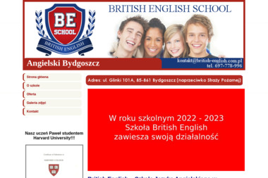 British English - Nauczanie Język&oacute;w Bydgoszcz