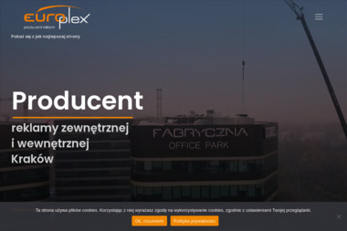 Europlex Producent Reklam - Identyfikacja wizualna Kraków