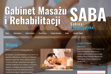 Gabinet masażu i rehabilitacji SABA - Rehabilitacja Mikołów