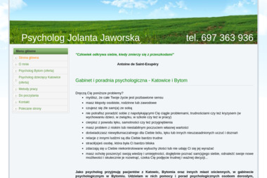 Psycholog Jolanta Jaworska - Pomoc Psychologiczna Bytom