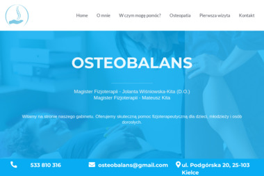 Gabinet fizjoterapii i osteopatii "Osteobalans" - Fizykoterapia Kielce