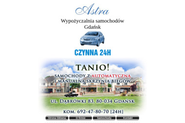 Astra-Car - Wypożyczalnia samochodów Gdańsk